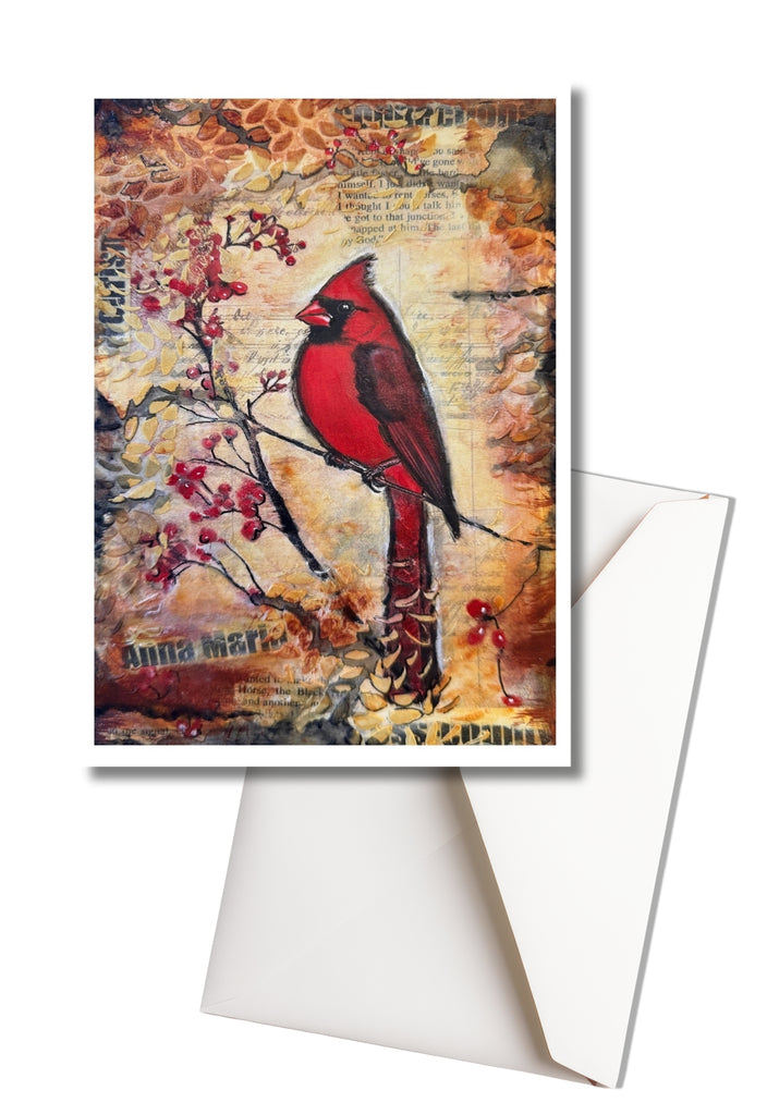 5x7 inch card with envelope included