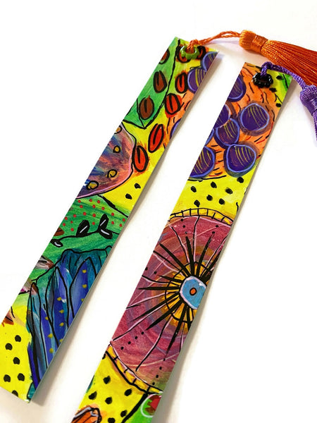 hand painted bookmarks