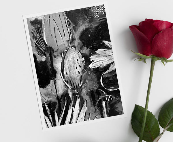 5x7 floral art print