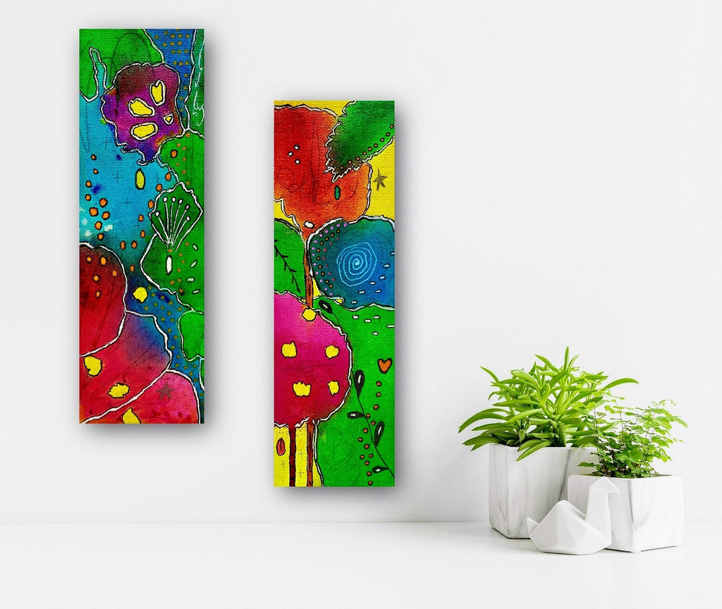 Original 3x9 canvas paintings