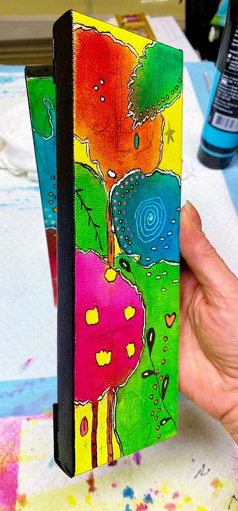 painting with black sides