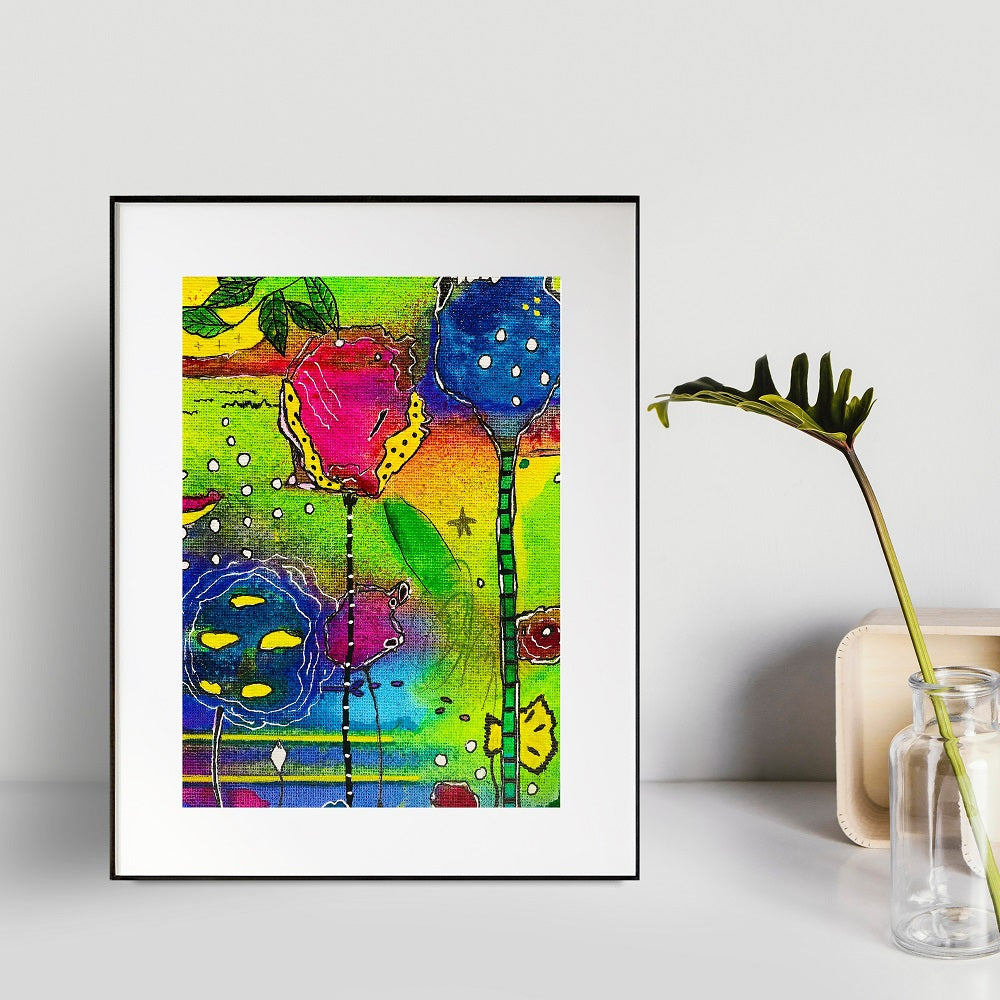 Signed original painting on canvas panel