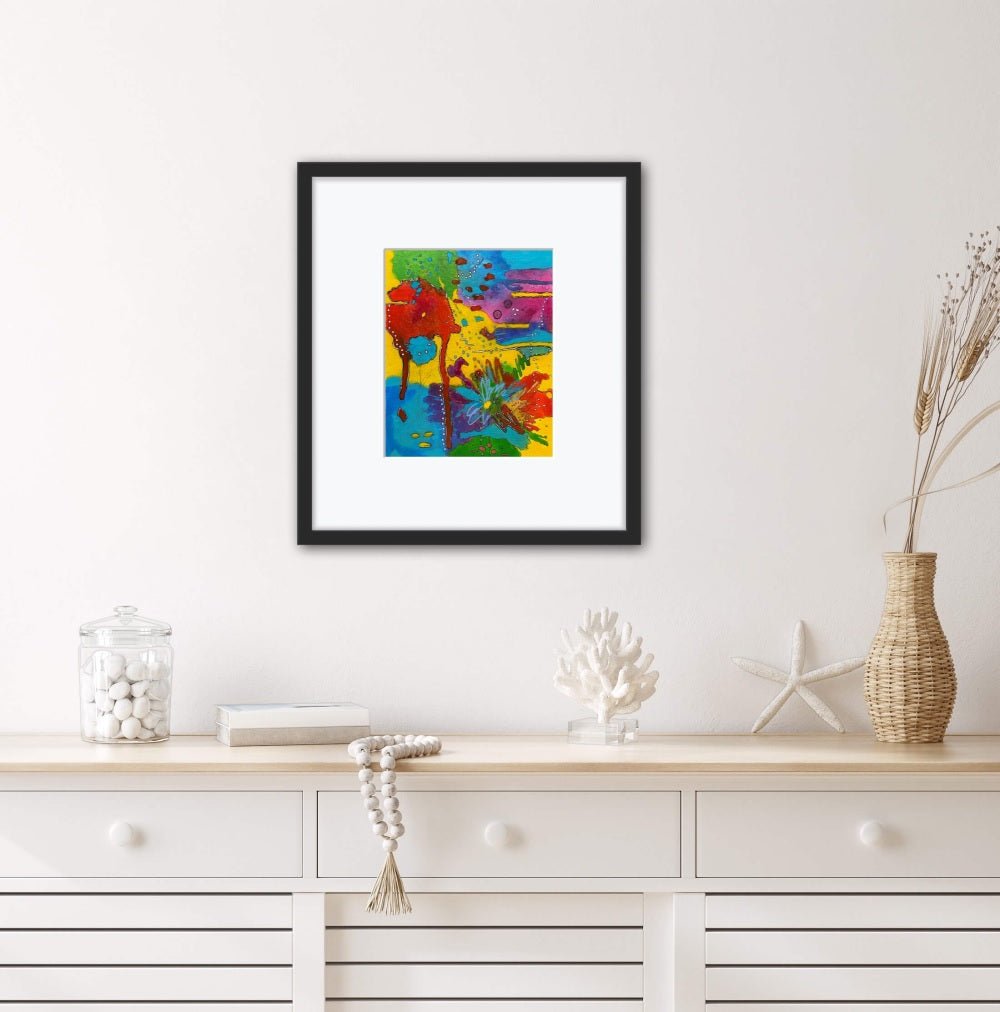 colorful abstract underwater painting