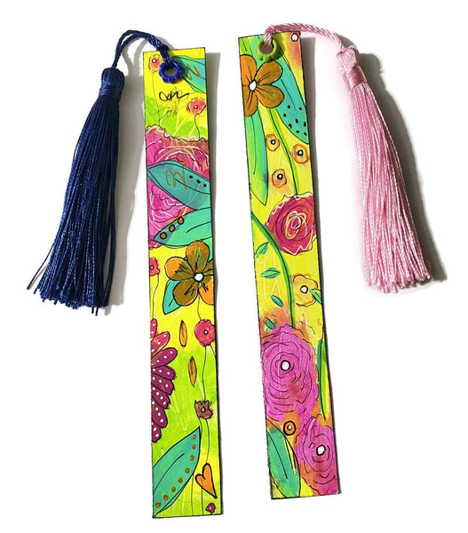 hand painted set of bookmarks