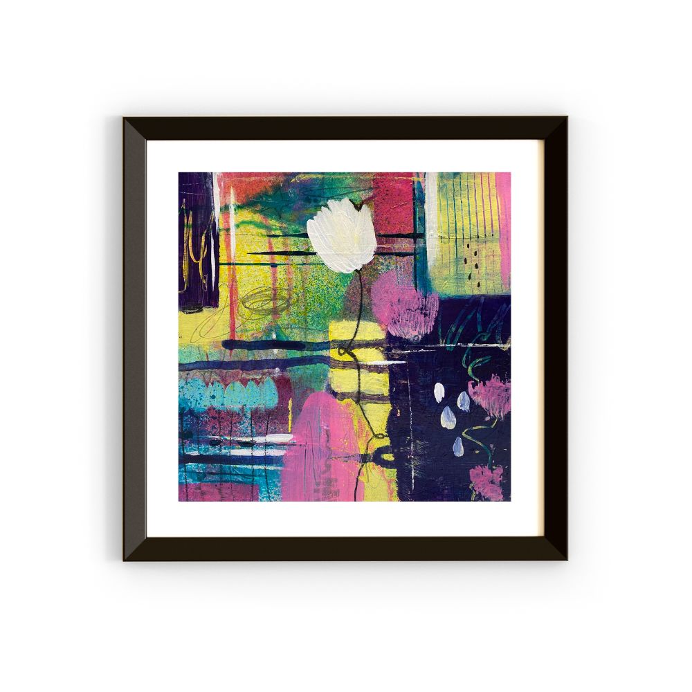 modern abstract flower painting