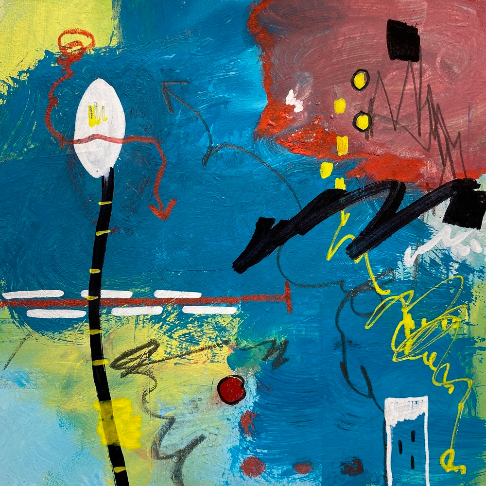 4x4 abstract art on paper