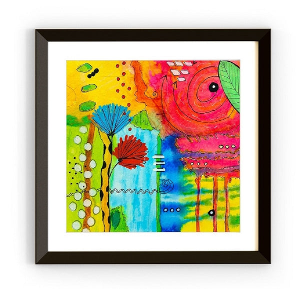 Archival art print of Tropical Falls painting