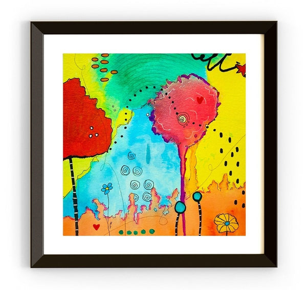 Art print in square format