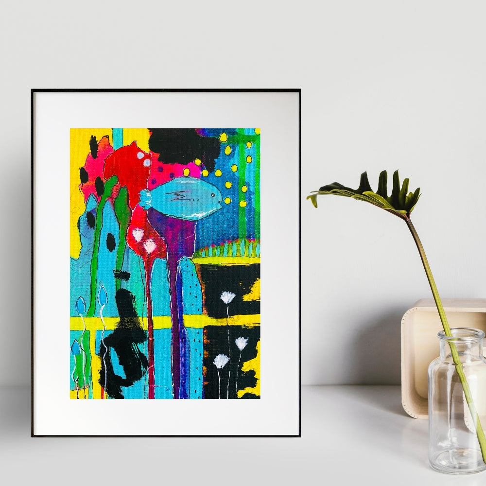 underwater fish original painting