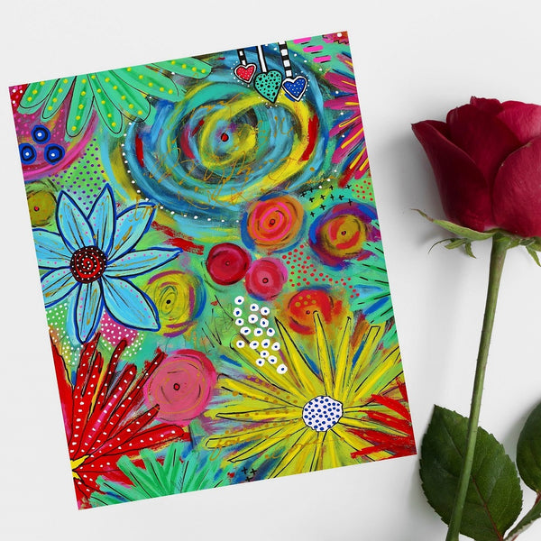 art print titled gatherings