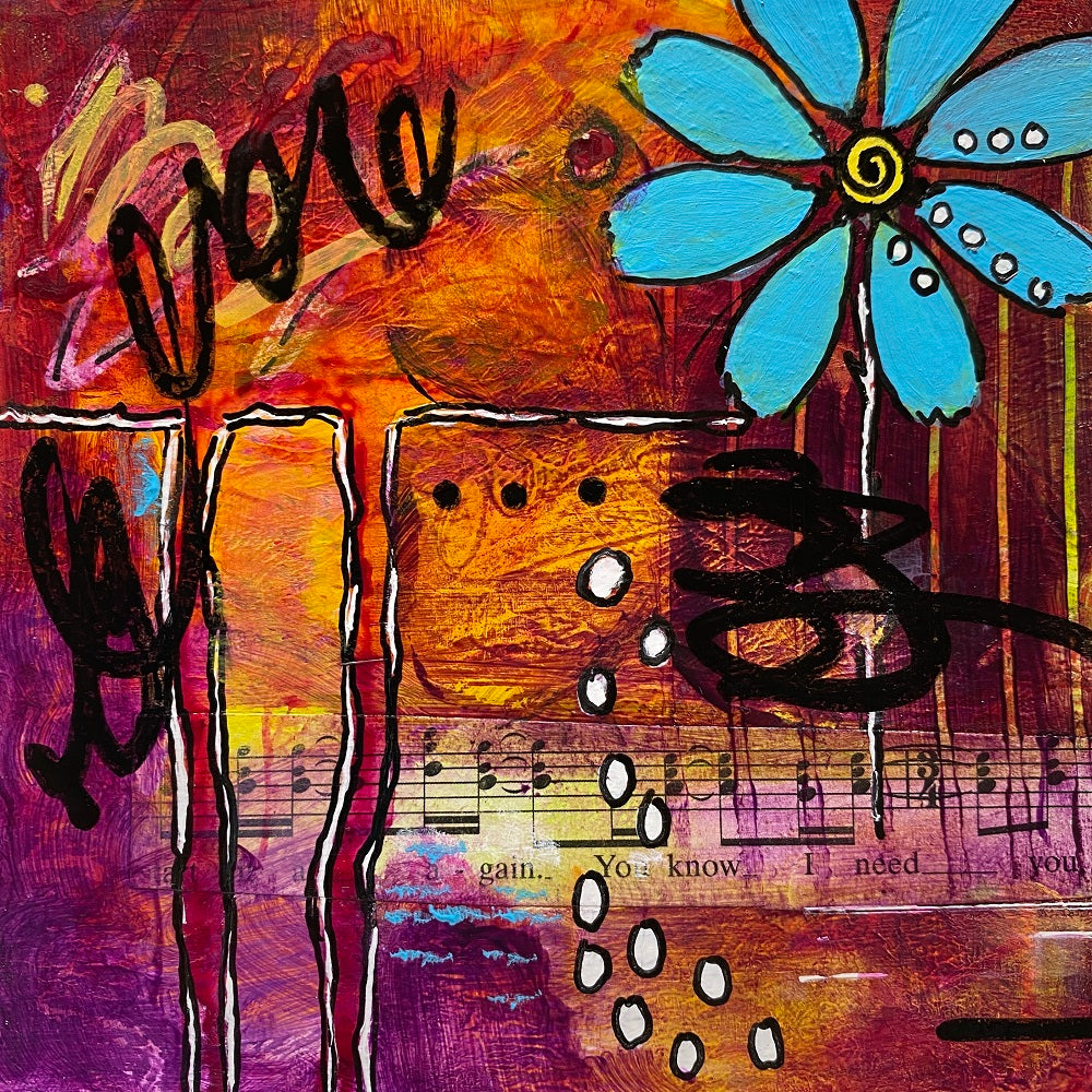 abstract painting titled I Need You