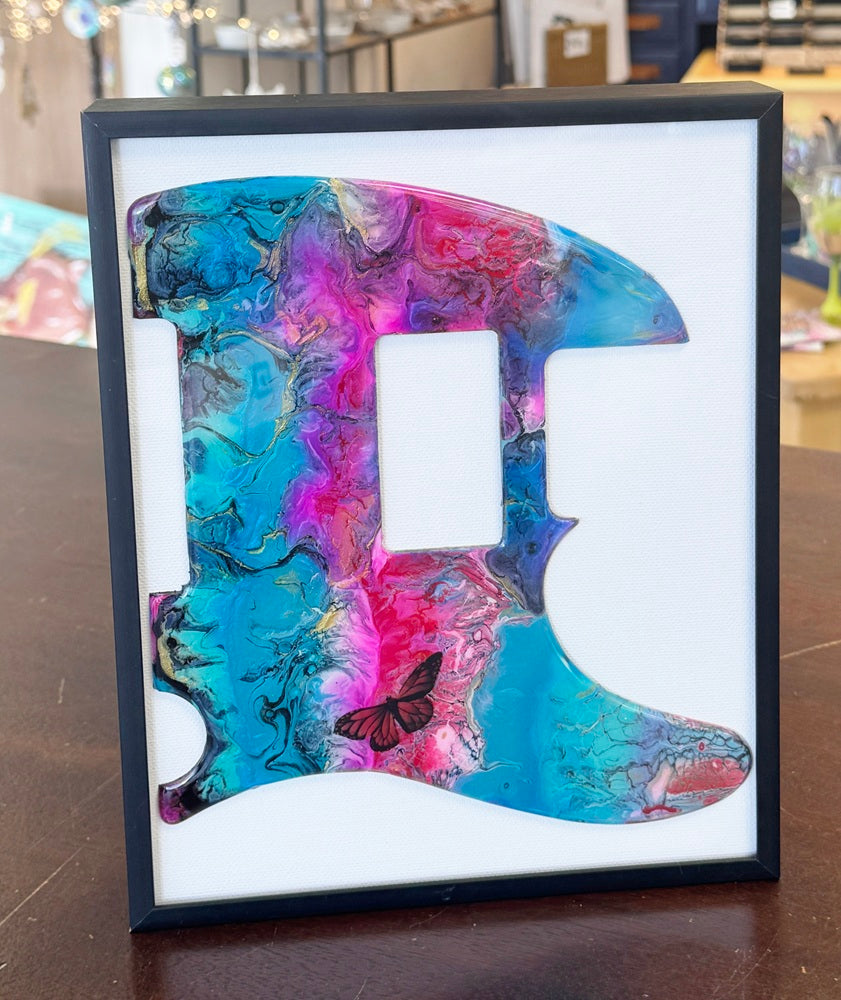 Telecaster pickguard wall art