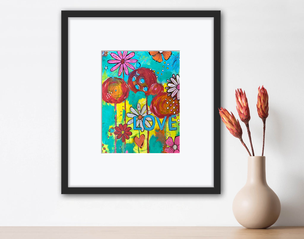 colorful flower painting