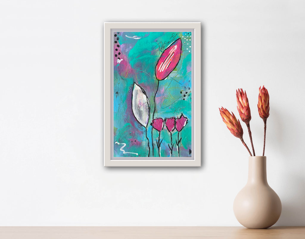 flower painting art print