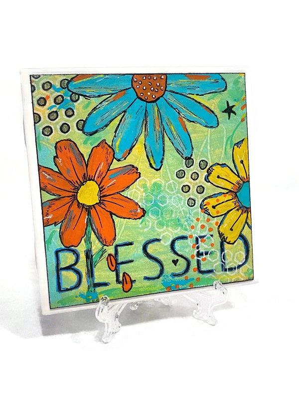 4 inch square tile art