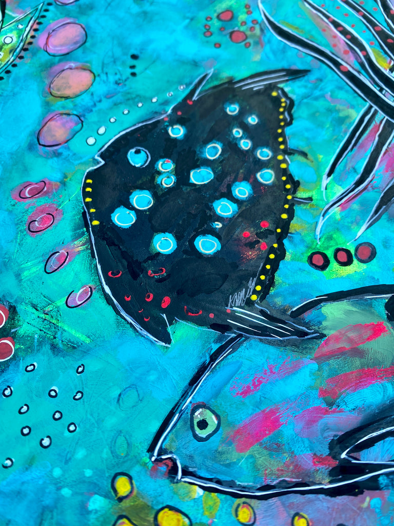 painting on 8x10 paper