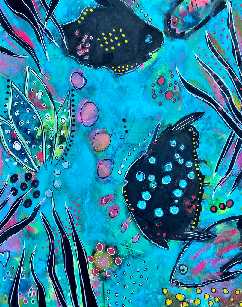 acrylic painting on acid free paper