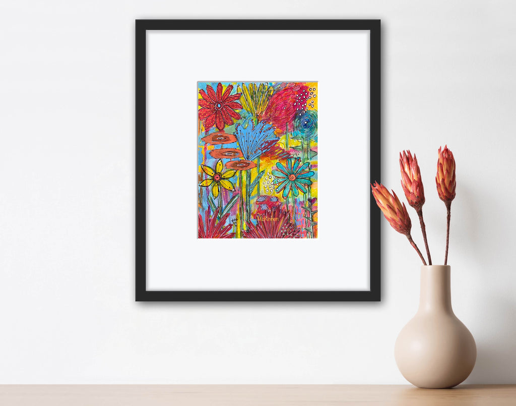 abstract floral painting
