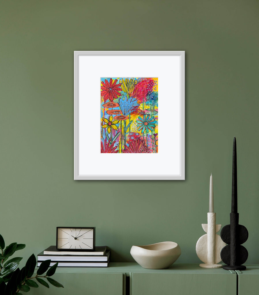 Mixed media painting