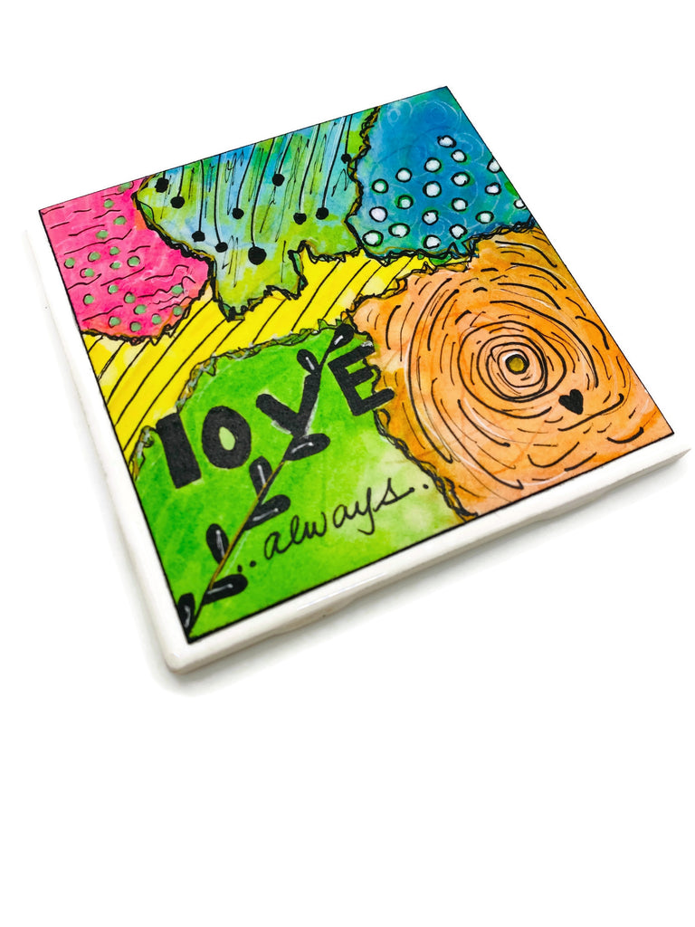 4 inch painting on tile