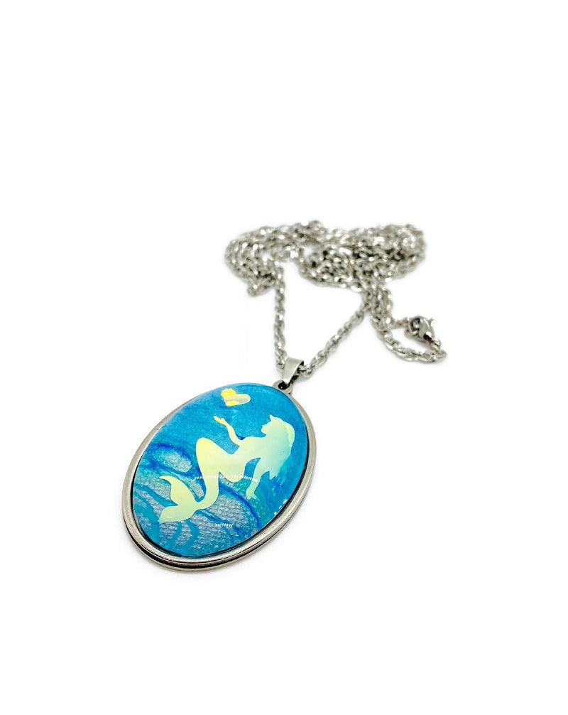 Mermaid Fluid Art Necklace