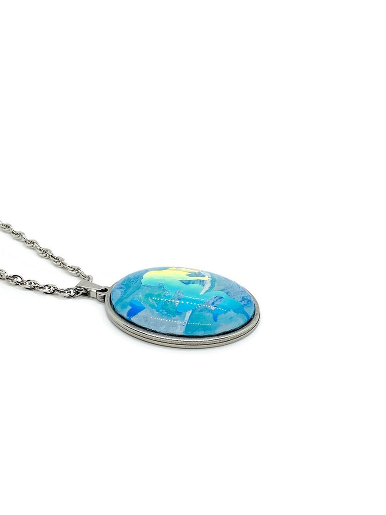 Mermaid Fluid Art Necklace