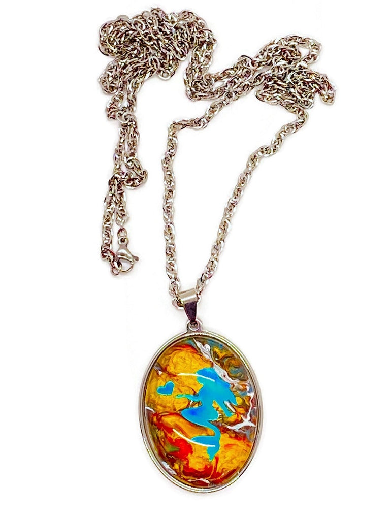 Mermaid Color Shift Pendant Necklace