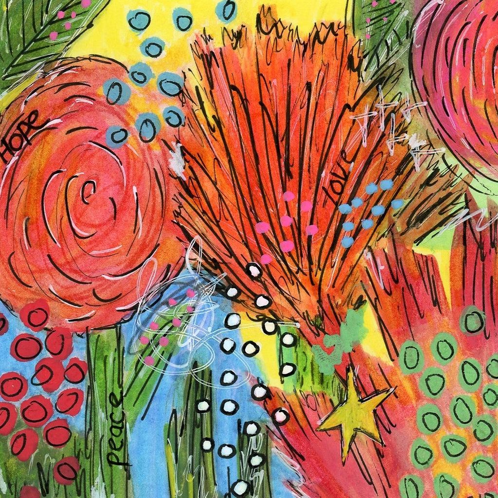 contemporary floral painting