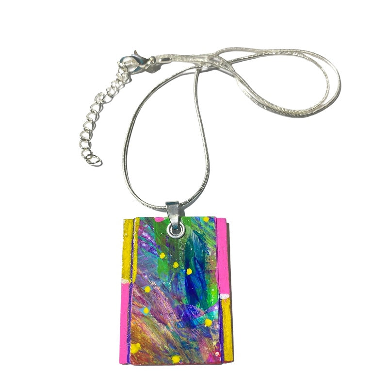 hand painted necklace