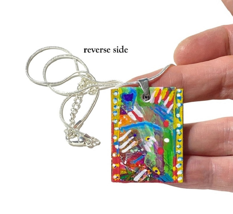 double sided pendant necklace