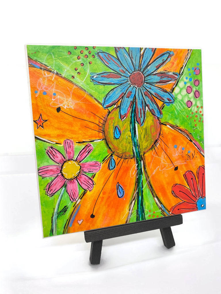 original painting on tile