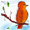 Colorful illustration of a bird on a branch with 'Sing Your Song' text
