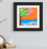 Art print for 4 inch frame of palm tree at sunset