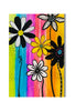 colorful floral artwork on 5x7 card