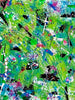 close up of painting on canvas