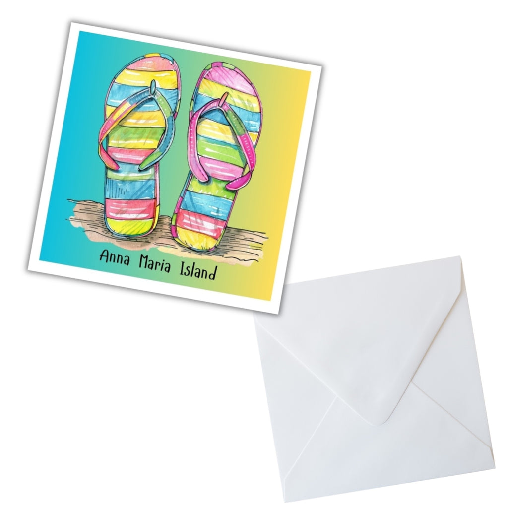 3x3 inch notecard with envelope