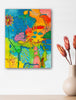 Whimsical painting of underwater fish