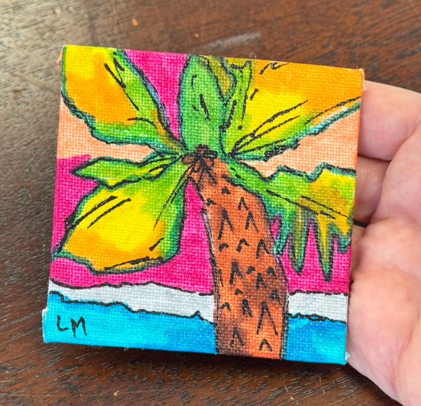 colorful palm tree artwork
