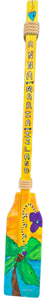 painted oar with text 'Anna Maria Island'