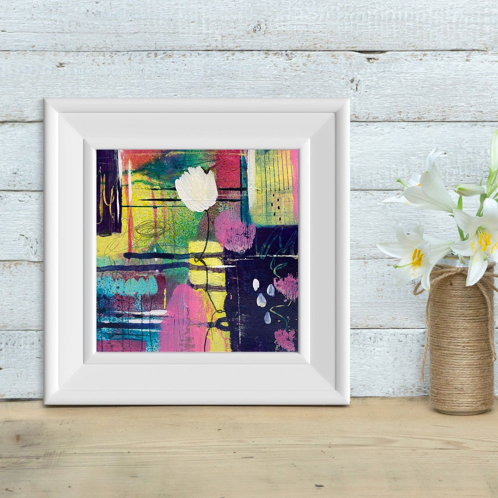 colorful floral abstract art