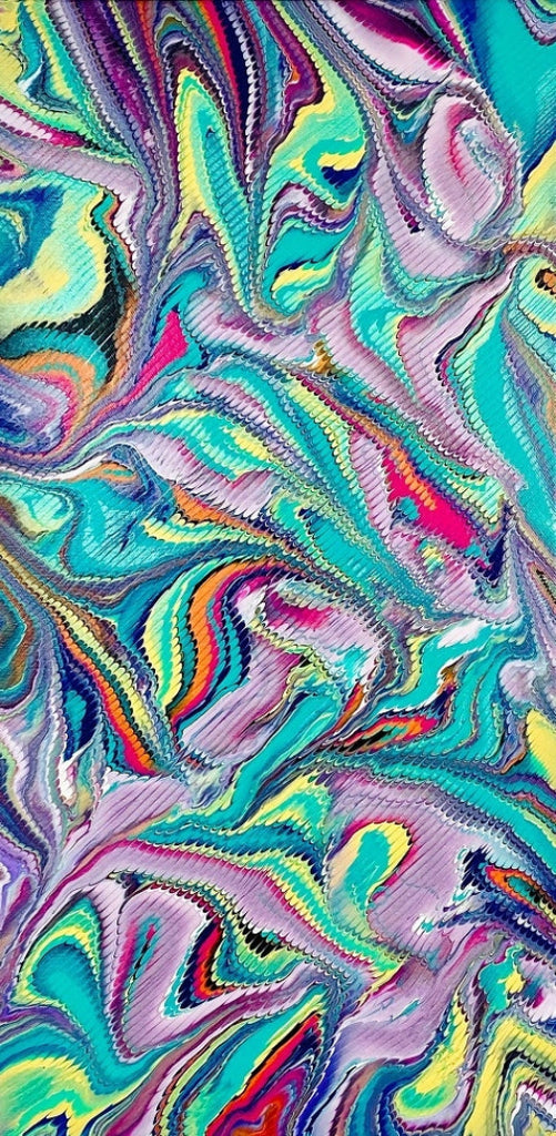 abstract painting on canvas