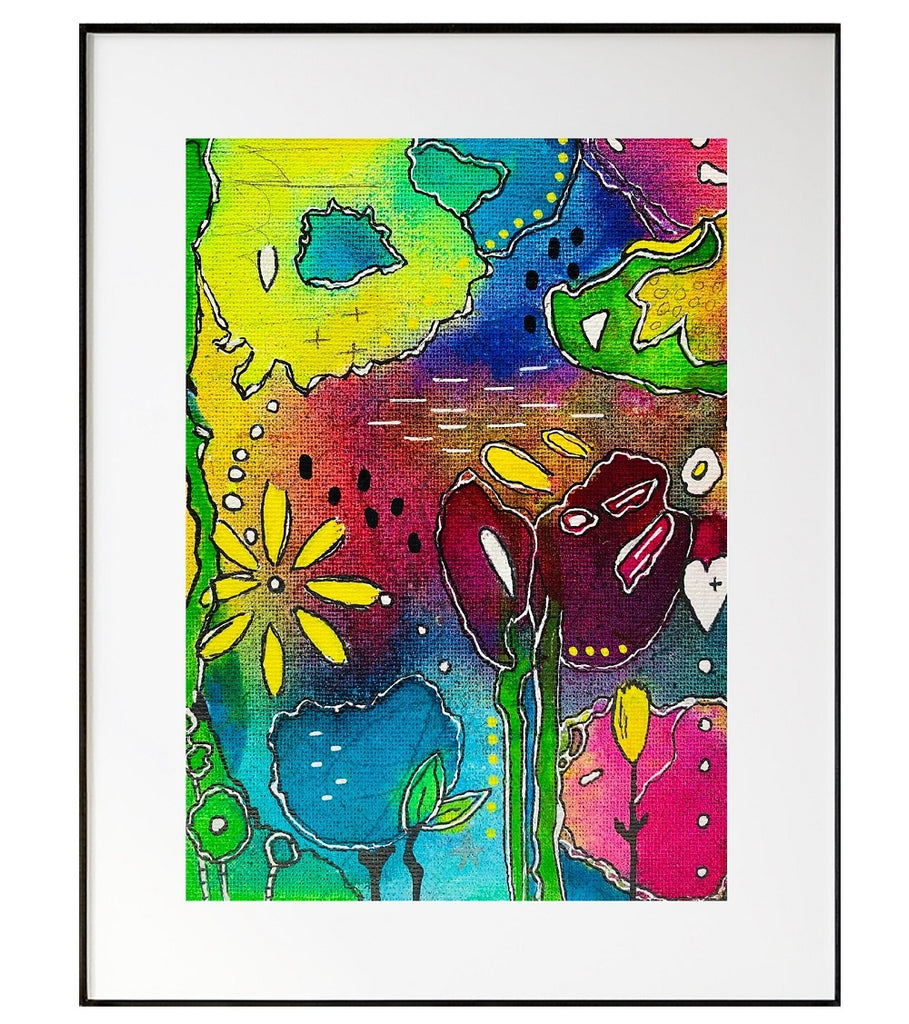 True Colors 8x10 framed painting