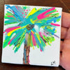 small original artwork with abstract palm tree