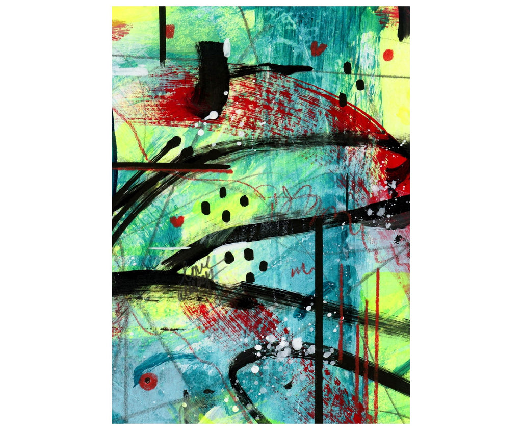 Abstract art print on matte or lustre acid free paper