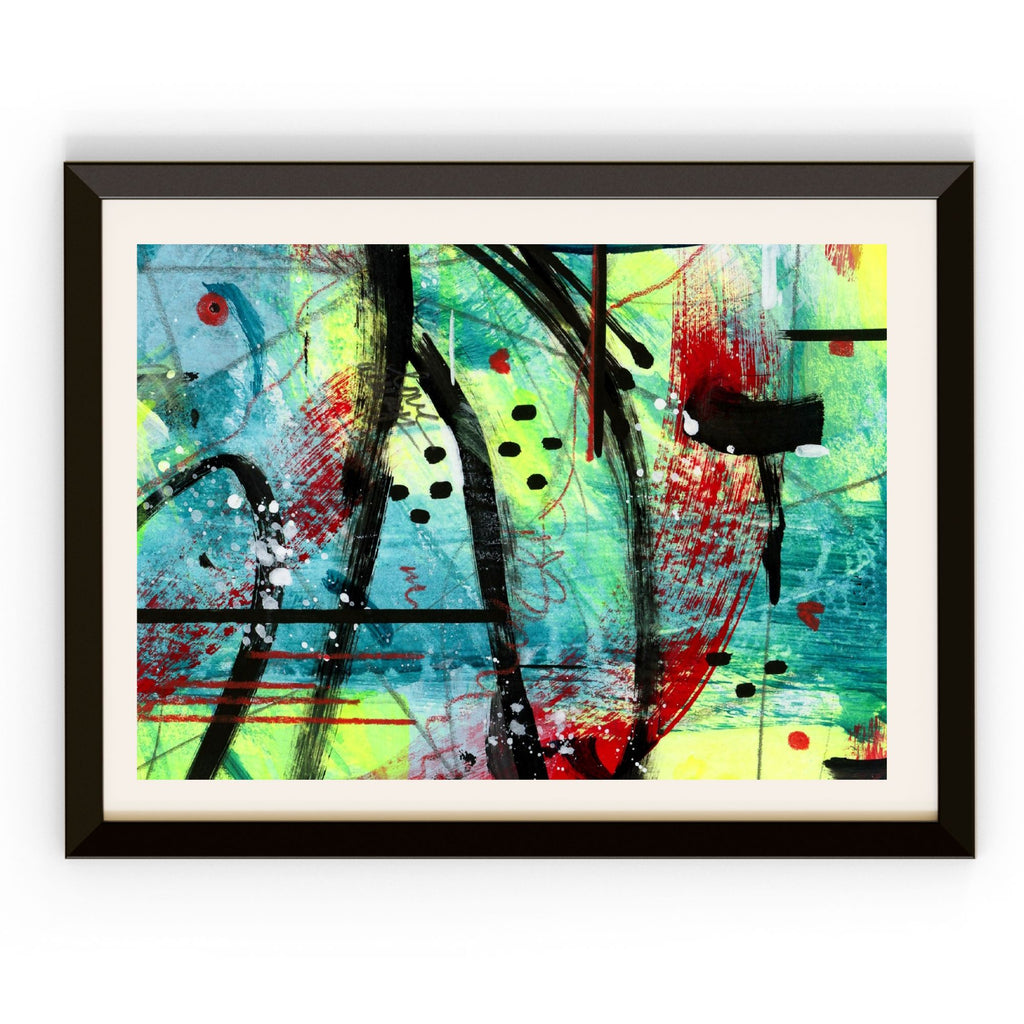 Matted Abstract Art Print for Sale