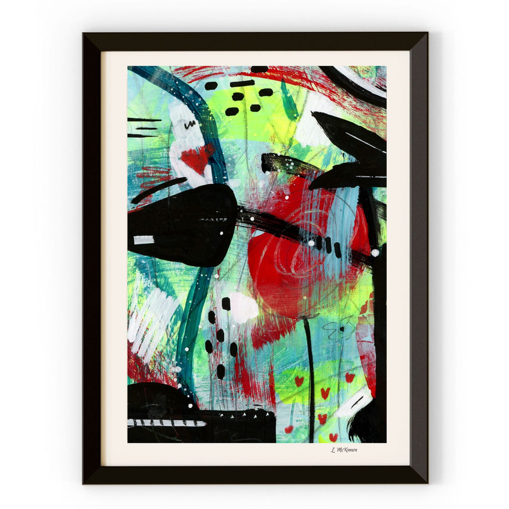 Bold Beauty matted abstract print