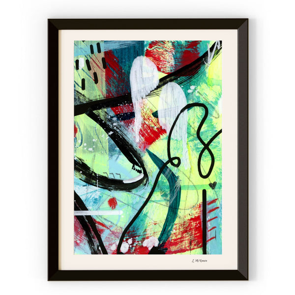 Abstract expressionism art print 