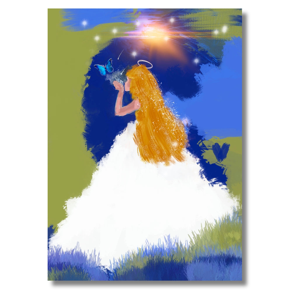 angel art print in 8x10 mat