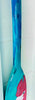 blue aqua hand painted oar