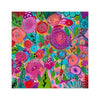 colorful floral painting on white background